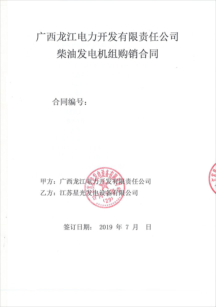 廣西龍江電力公司250kw重慶康明斯柴油發(fā)電機(jī)組
